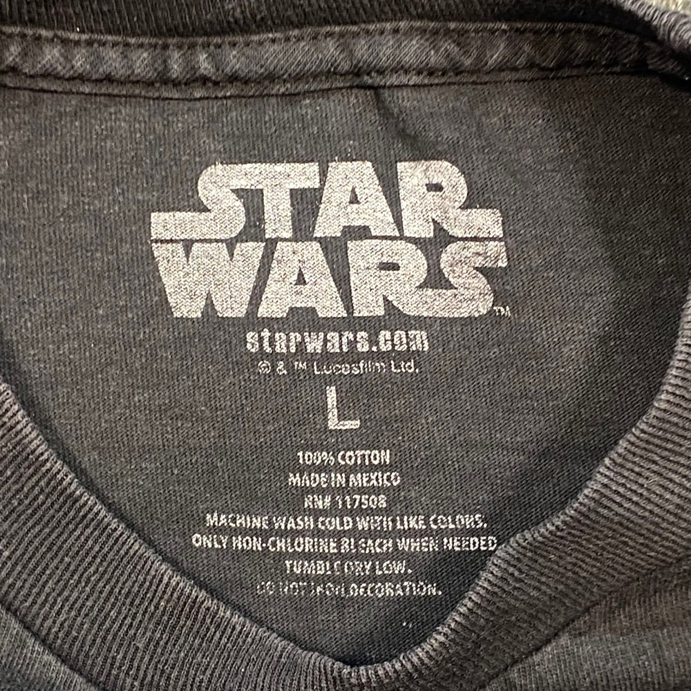 Star Wars Stormtrooper Graffiti Shirt Sz L Mens Black Skater Airbrush Graphic - Picture 4 of 7